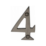 M Marcus Heritage Brass Numeral 4 - Face Fix 51mm 